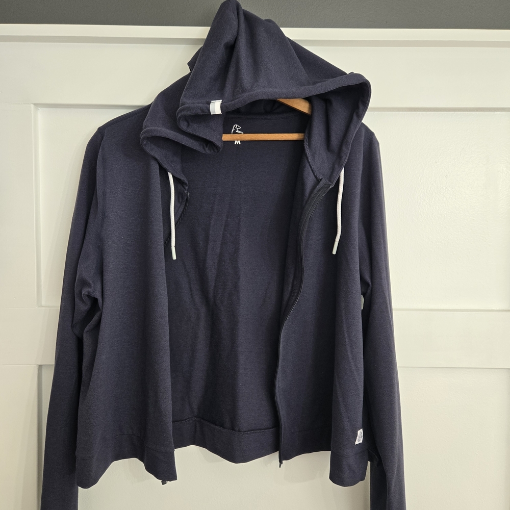Navy Blue Zip-Up Hoodie